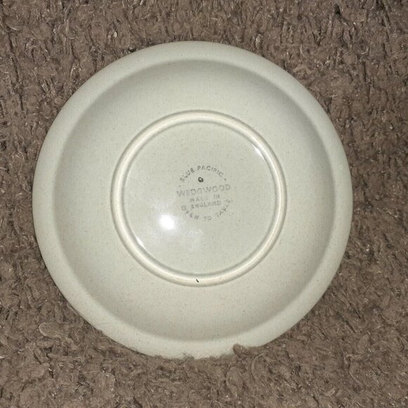 WEDGWOOD Blue Pacific-6 Piece Service Dinner,Salad,Soup,Bread,Cup/Saucer-Coupe-E - Picture 5 of 11